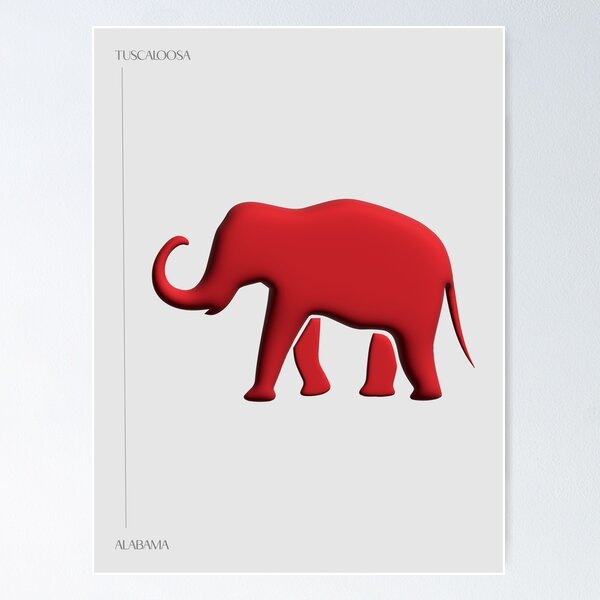 Item preview, Inflated Red Elephant designed and sold by ec0naway.