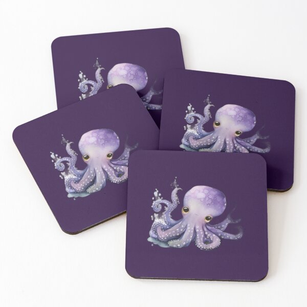 Item preview, Cute Purple Pulpo designed and sold by beluxe.