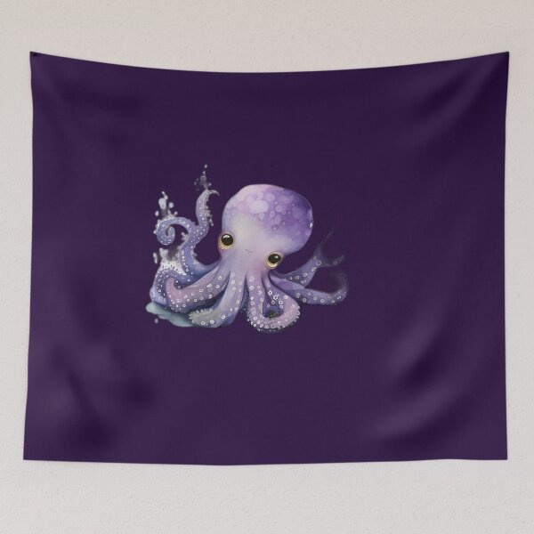 Item preview, Cute Purple Pulpo designed and sold by beluxe.