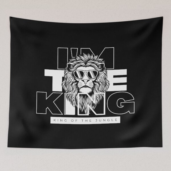 Item preview, i'm the king, king of the jungle, lion lover designed and sold by D-lion.