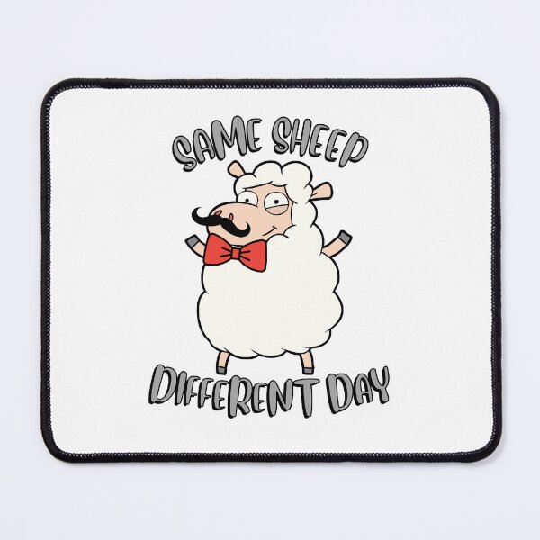 Item preview, Same Sheep Different Day - moustache designed and sold by Pet Station.