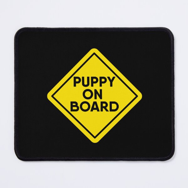 Item preview, PUPPY on Board Yellow Warning Sign, dog lover design designed and sold by RiciPaneto.