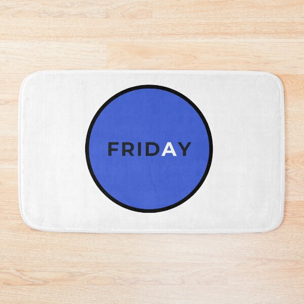 Item preview, Blue circle with the inscription Monday designed and sold by HappyTrippy.