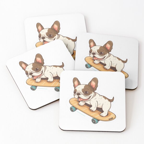 Item preview, Frenchie the Skateboarder French Bulldog  designed and sold by PetsEnough.
