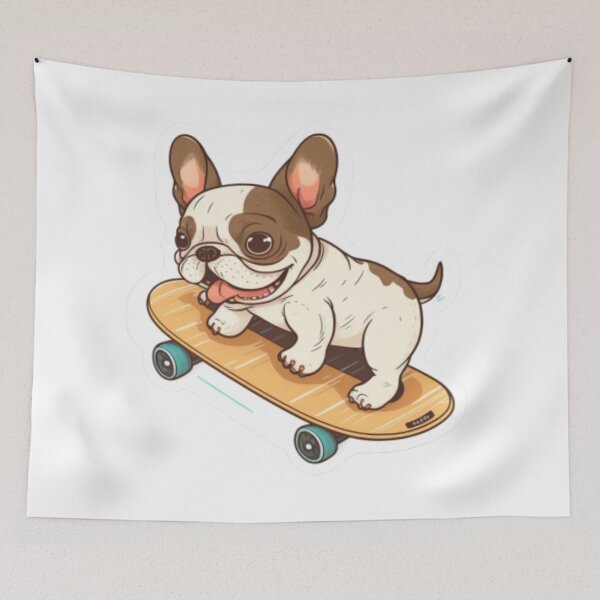 Item preview, Frenchie the Skateboarder French Bulldog  designed and sold by PetsEnough.