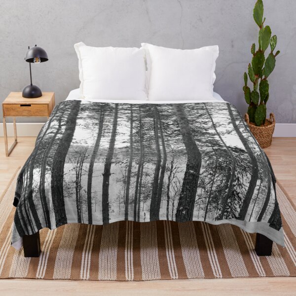 Item preview, Pines on white bw designed and sold by Jouko Lehto Photography.