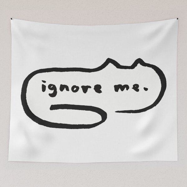 Item preview, ignore me; cat text bubble designed and sold by dumbdogdoodles.