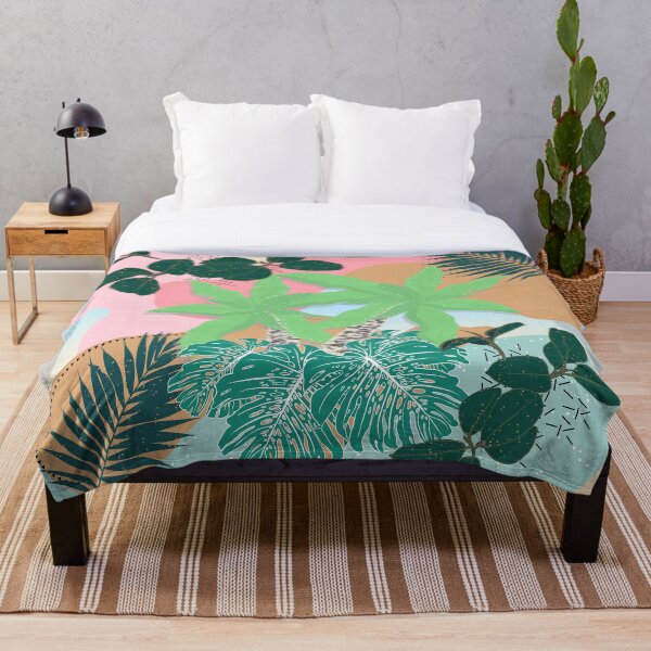 Artikelvorschau, Modernes tropisches Laub-Rosa-Minzen-kreatives Design entworfen und verkauft von NdesignTrend.