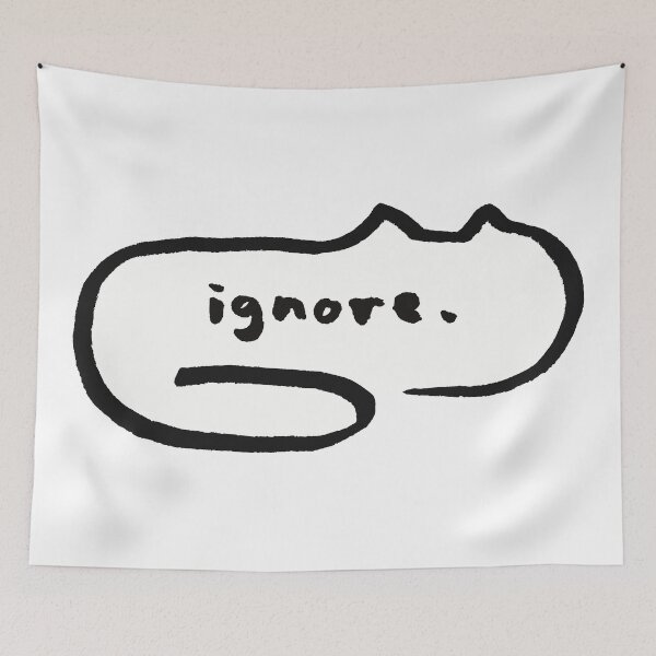 Item preview, ignore; cat text bubble designed and sold by dumbdogdoodles.