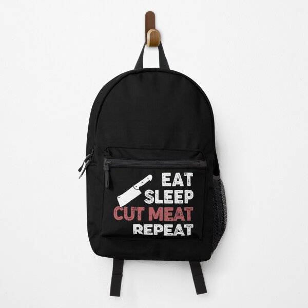 Item preview, EAT SLEEP CUT MEAT REPEAT - funny butcher shop slogan designed and sold by KatisDesign.