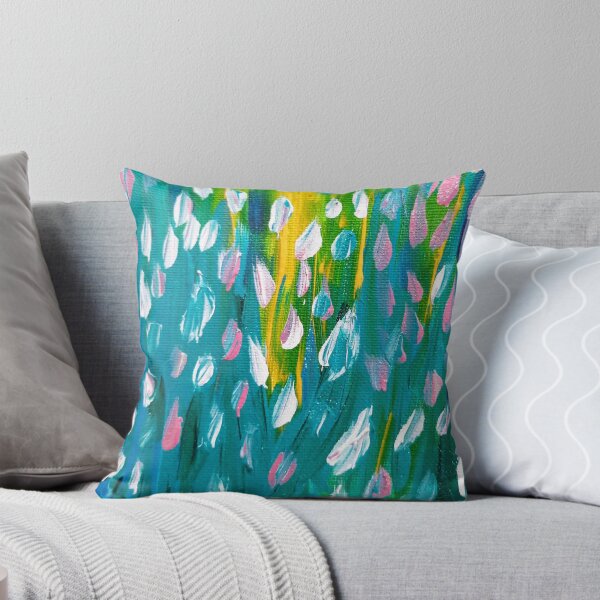 Item preview, Serene Petals Explosion. Abstract Floral Pattern in Vedic Art Acrylic Painting. designed and sold by LotusBlanc.