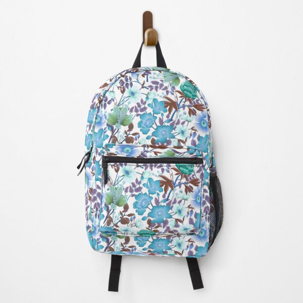 Item preview, Floral garden in blue palate designed and sold by Kaushlydraw.
