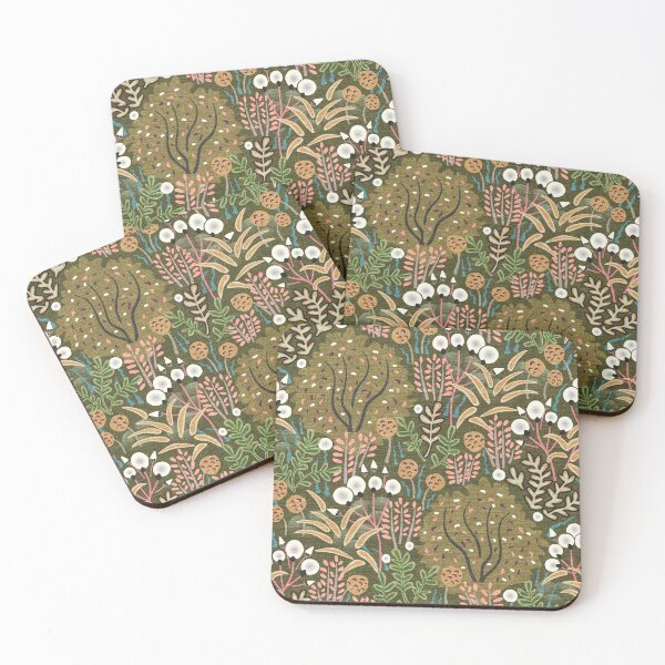 Item preview, Wild Garden Tapestry in Dark Earth Tones designed and sold by vinpauld.