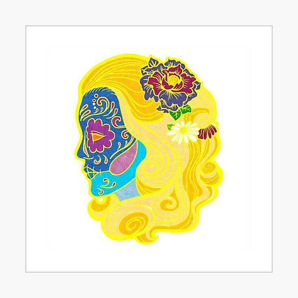Item preview, Blondie sugar skull designed and sold by Cristina Cassia.