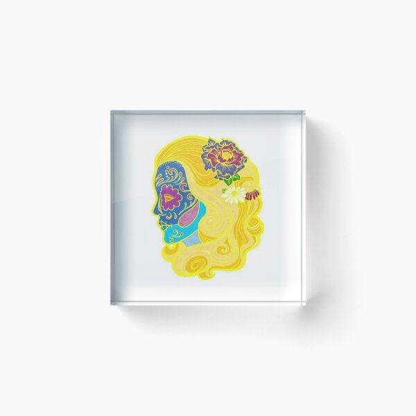 Item preview, Blondie sugar skull designed and sold by Cristina Cassia.