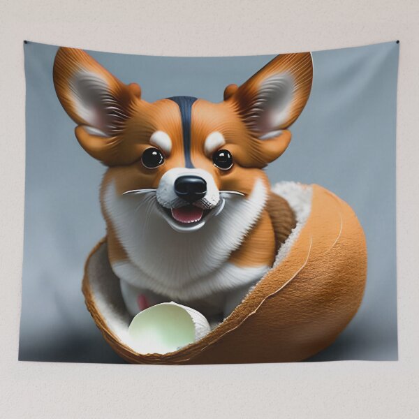 Item preview, Dog in the Egg Cute Funny Easter Celebration Easter Egg designed and sold by AnimPet.