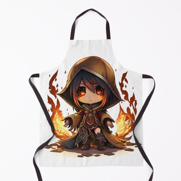 Item preview, Chibi Mage Girl casting fire designed and sold by SilRaXi.