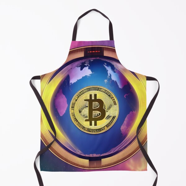 Item preview, Bitcoin with Planet Earth - Square Variant designed and sold by Djantrix.