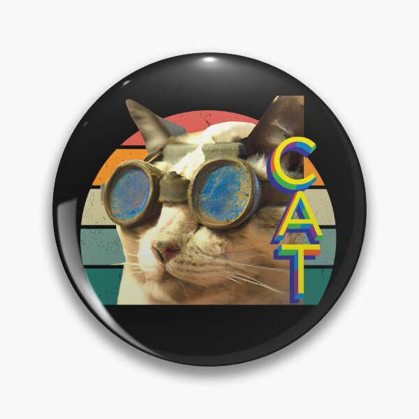 Item preview, cat daddy black cat vintage eighties style cat retro images designed and sold by starfishstuff.