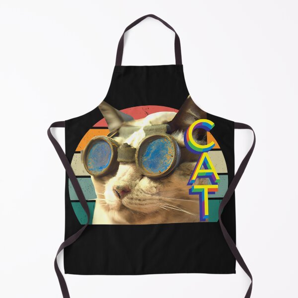 Item preview, cat daddy black cat vintage eighties style cat retro images designed and sold by starfishstuff.