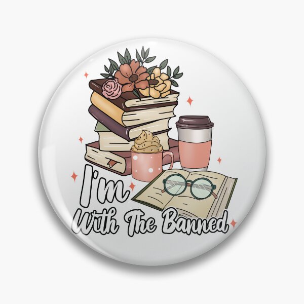 Item preview, I'm with The Banned Books I Read Banned Books Lovers Library designed and sold by Stuffspot.