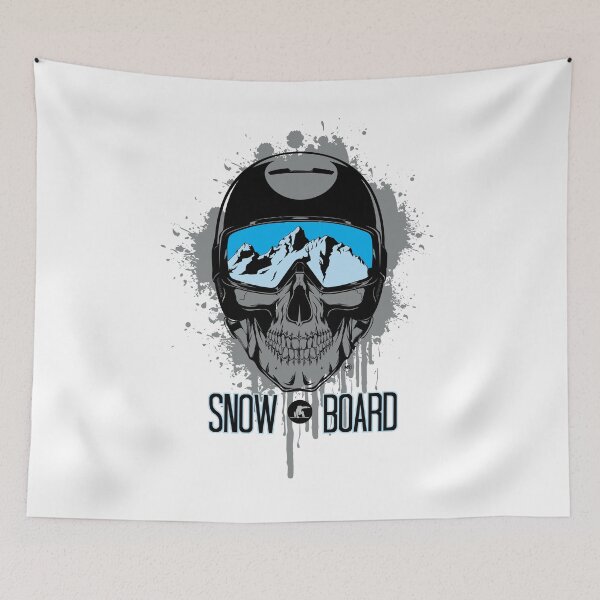 Item preview, Snowboarding Lovers Snowboarding Skull for People who love snowboarding and winter sports designed and sold by GraphicRhythm.