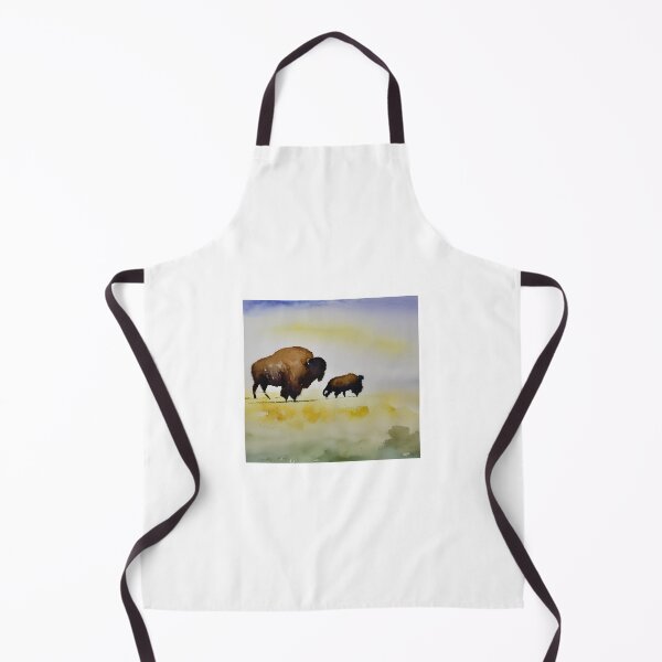 Item preview, Bison Horizon Watercolor No.2 designed and sold by DandyByDesign.