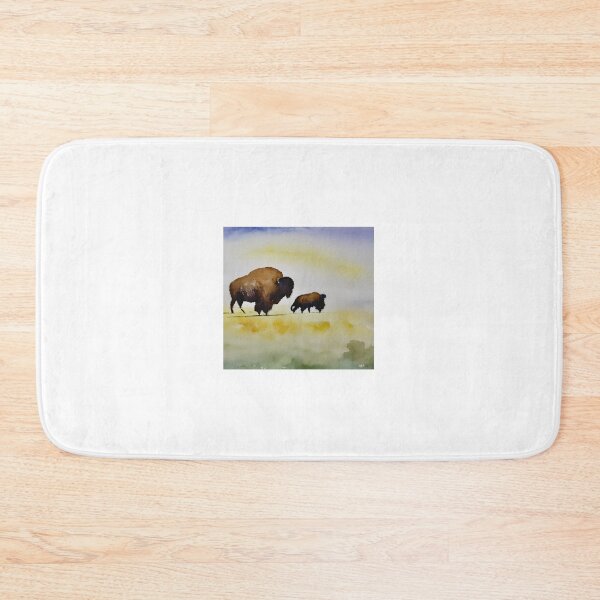 Item preview, Bison Horizon Watercolor No.2 designed and sold by DandyByDesign.