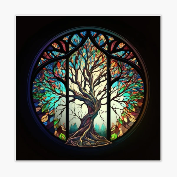 Tree of Life Stained Glass Pattern, Stained Glass Patterns