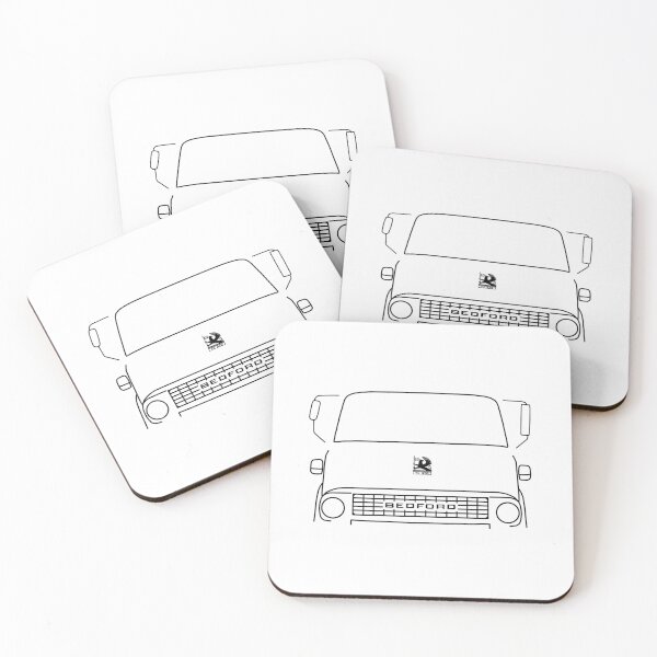 Item preview, Vintage Bedford TK lorry black outline with mirrors designed and sold by soitwouldseem.