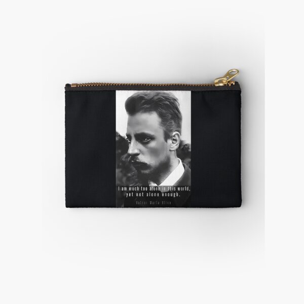 Item preview, rainer maria rilke portrait and quote:  I am much too alone in this world, yet not alone enough. designed and sold by artbleed.