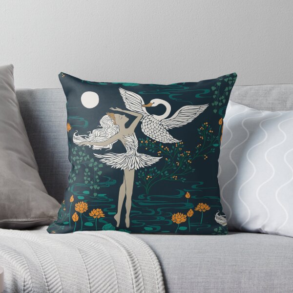 Swan Lake - Odette Throw Pillow
