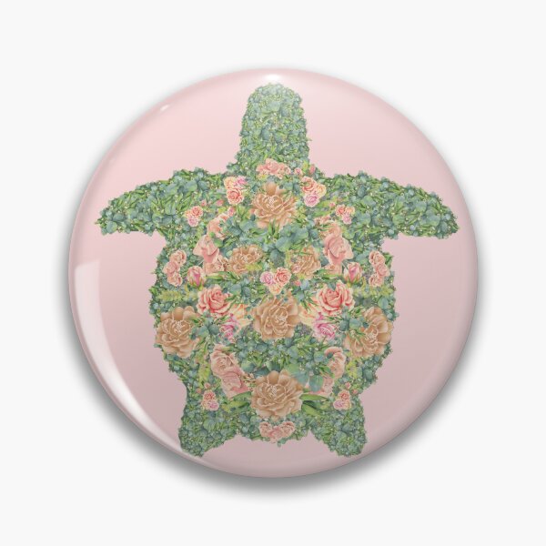 Item preview, Floral Sea Turtle designed and sold by PlantedDesign.