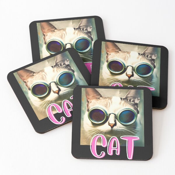 Item preview,  cat daddy black cat vintage eighties style cat retro images designed and sold by starfishstuff.