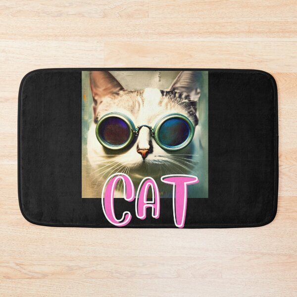 Item preview,  cat daddy black cat vintage eighties style cat retro images designed and sold by starfishstuff.