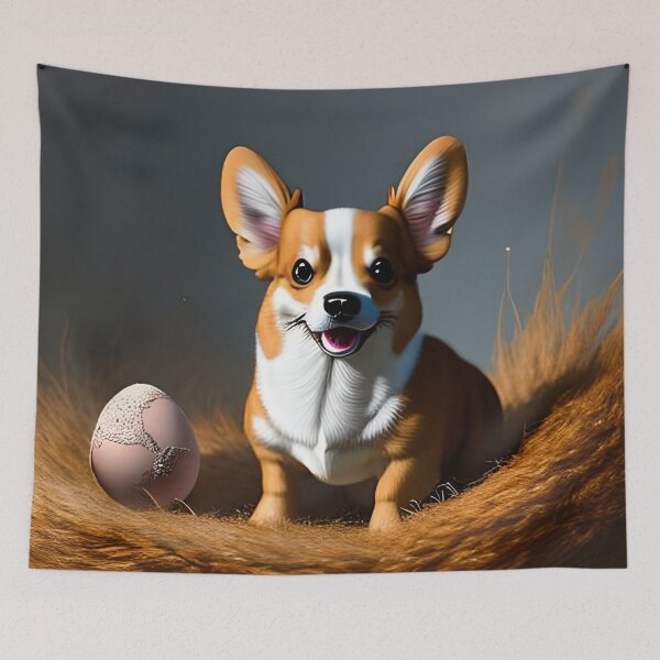 Item preview, Dog in the Egg Cute Funny Easter Celebration Easter Egg designed and sold by AnimPet.