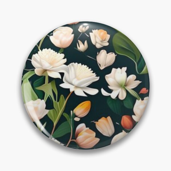 Item preview, Green garden of white lilies  designed and sold by Cutiespattern.