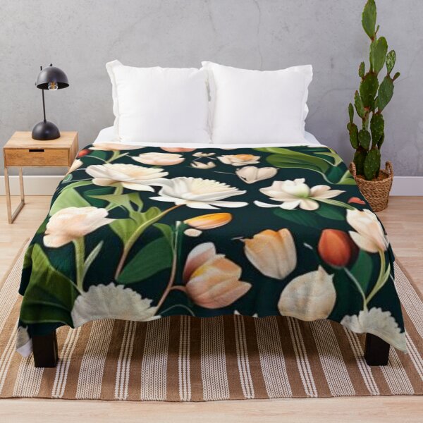 Item preview, Green garden of white lilies  designed and sold by Cutiespattern.
