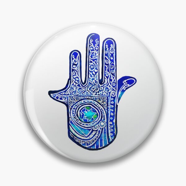 Artikelvorschau, Blaue Hamsa-Hand entworfen und verkauft von Yossi Aharon.