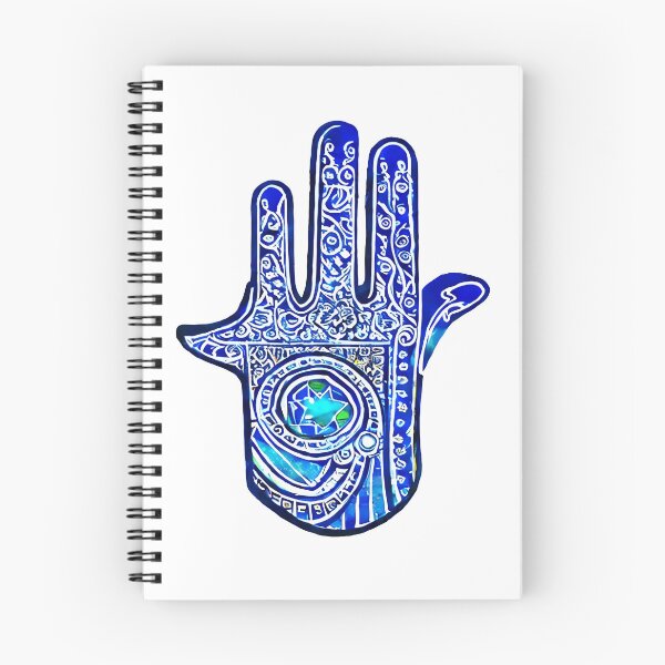Artikelvorschau, Blaue Hamsa-Hand entworfen und verkauft von Yossi Aharon.