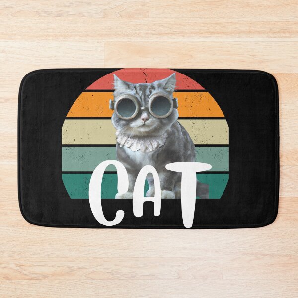 Item preview,  cat daddy black cat vintage eighties style cat retro images designed and sold by starfishstuff.