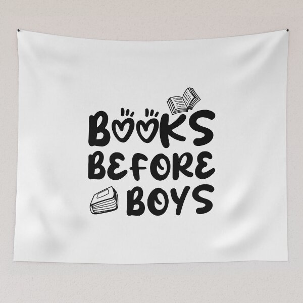 Item preview, Funny Books before boys for bookish girls designed and sold by shmodev.