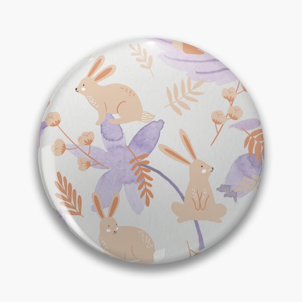 Item preview, Hoppy Cute Bunnies Easter Rabbit Seamless Pattern / Happy Easter Day Bunny Rabits  designed and sold by haRexia.