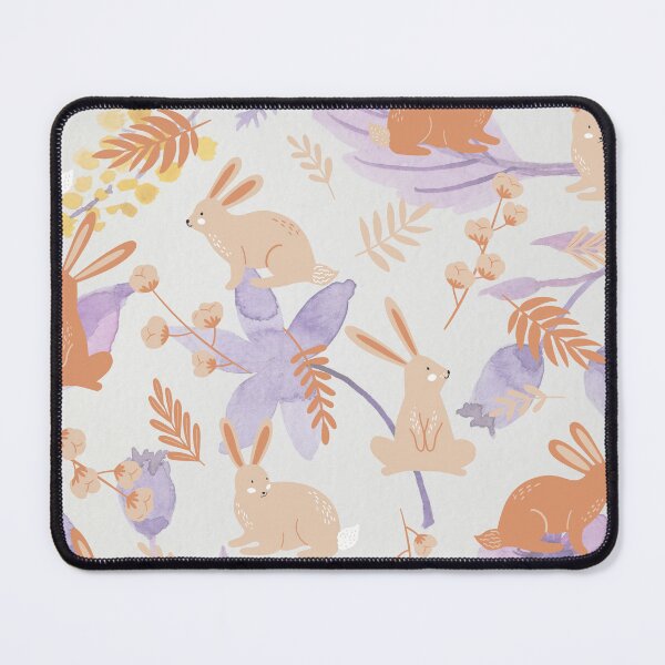 Item preview, Hoppy Cute Bunnies Easter Rabbit Seamless Pattern / Happy Easter Day Bunny Rabits designed and sold by haRexia.