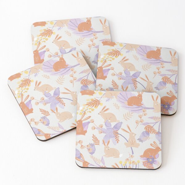 Item preview, Hoppy Cute Bunnies Easter Rabbit Seamless Pattern / Happy Easter Day Bunny Rabits  designed and sold by haRexia.