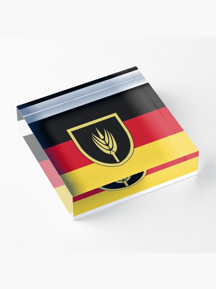 Alternate view of Flag of Volga Germans Acrylic Block