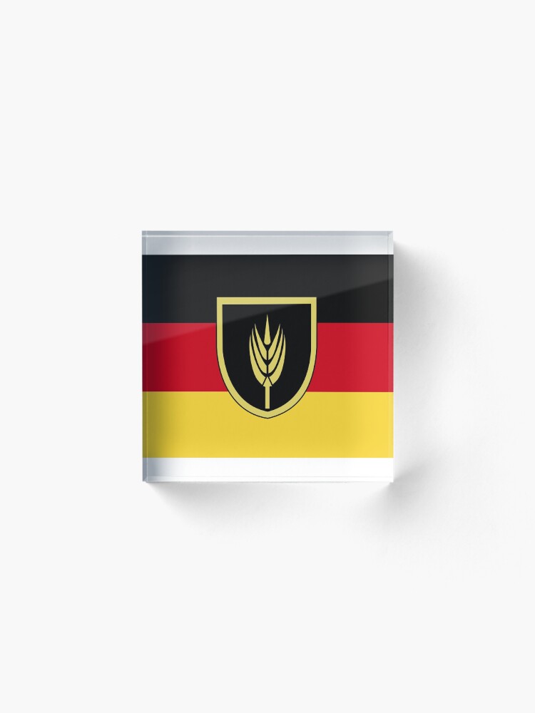 Alternate view of Flag of Volga Germans Acrylic Block