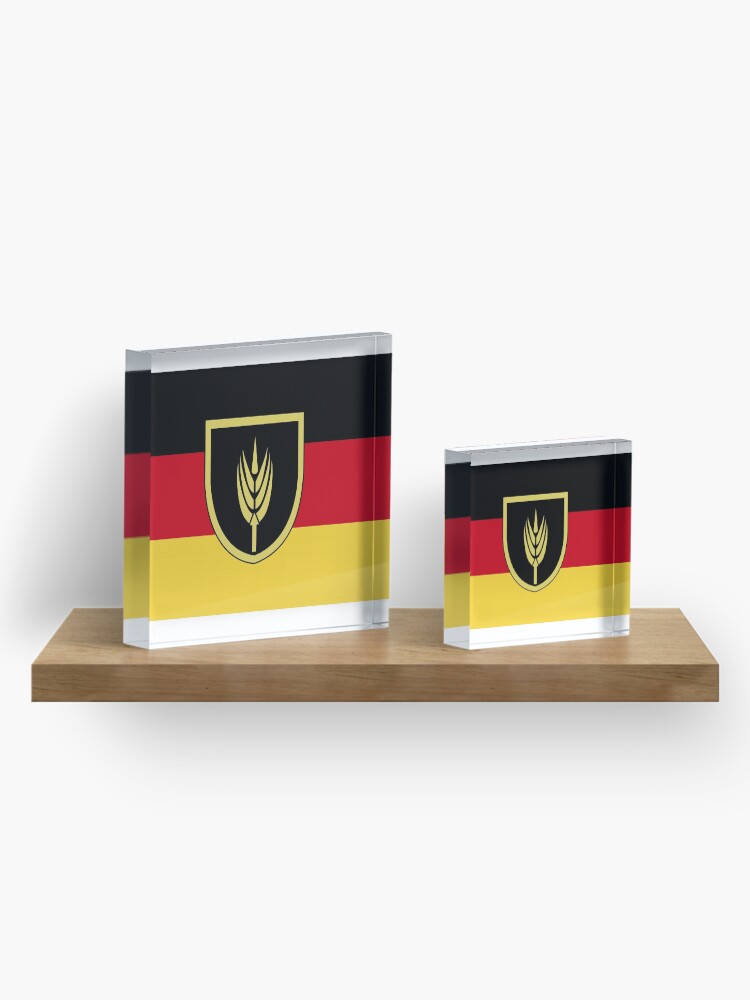 Alternate view of Flag of Volga Germans Acrylic Block
