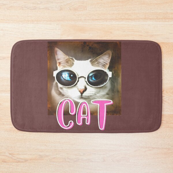Item preview,   cat daddy black cat vintage eighties style cat retro images designed and sold by starfishstuff.