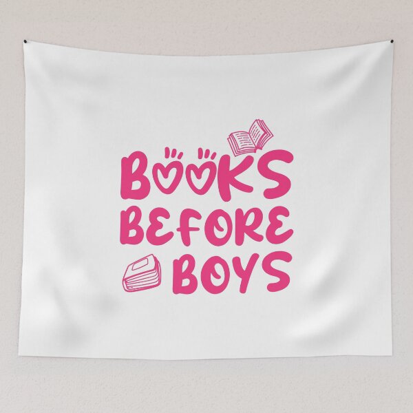 Item preview, Books before boys for bookish girls designed and sold by shmodev.